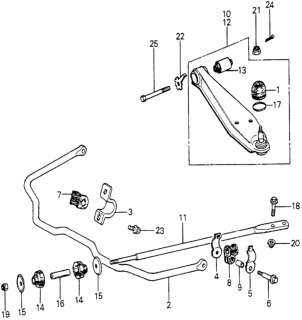 1980 Honda Accord Nut, Castle (12MM) Diagram for 90307-692-000