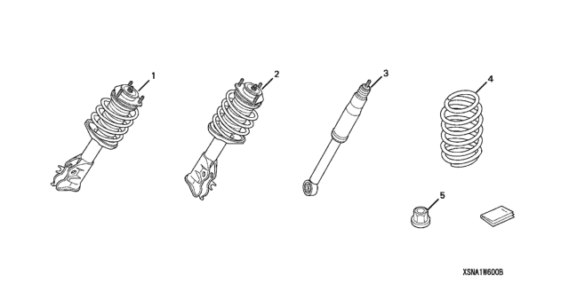 2009 Honda Civic Suspension Kit Diagram