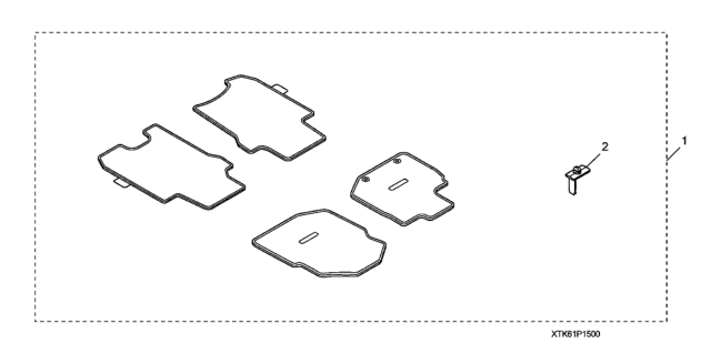 2013 Honda Fit 5 Door FIT (SAYAMA PLANT) KA 5MT Floor Mat (Carpet) Diagram