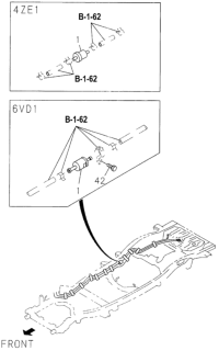 1996 Honda Passport 4 Door LX (4X2 V6) KL 4AT Fuel Filter Diagram