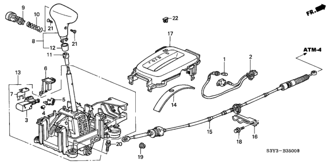 2003 Honda Insight Wire, Control Diagram for 54315-S3Y-981