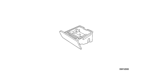 2008 Honda Pilot 5 Door LX-VP (2WD) KA 5AT Ashtray Diagram 1