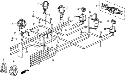 1986 Honda Prelude Tubing Diagram