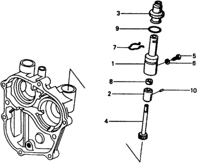1979 Honda Civic 3 Door ** (1200) ** 4MT MT Speedometer Gear Diagram