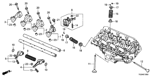 2021 Honda Passport Valve - Rocker Arm (Front) Diagram