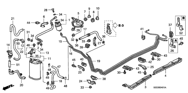 1998 Honda Civic Fuel Pipe Diagram