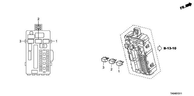 2010 Honda Accord Control Unit (Cabin) Diagram 2