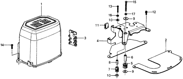 1976 Honda Civic Holder, Tube Diagram for 36024-657-771