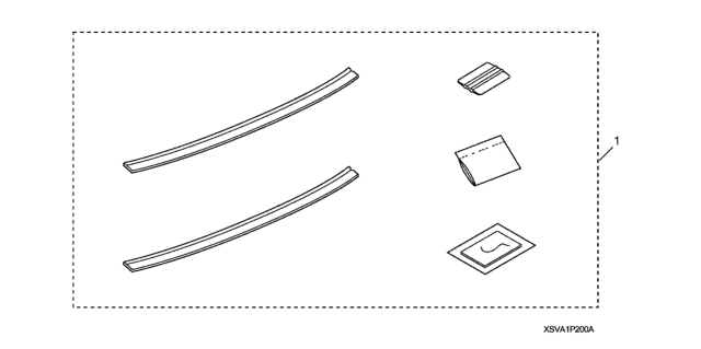 2010 Honda Civic 2 Door EX-L (NAVIGATION) KA 5MT Door Edge Film Diagram
