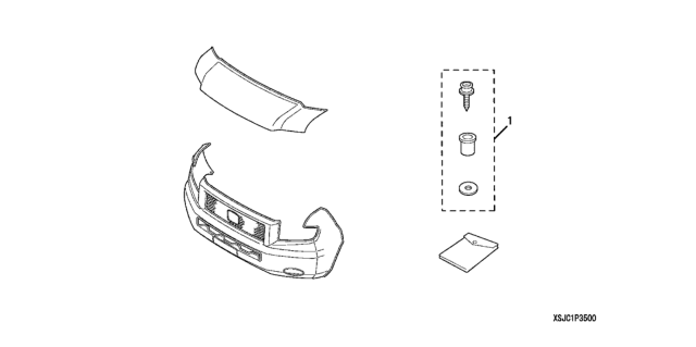 2007 Honda Ridgeline Nose Mask (Full) Diagram