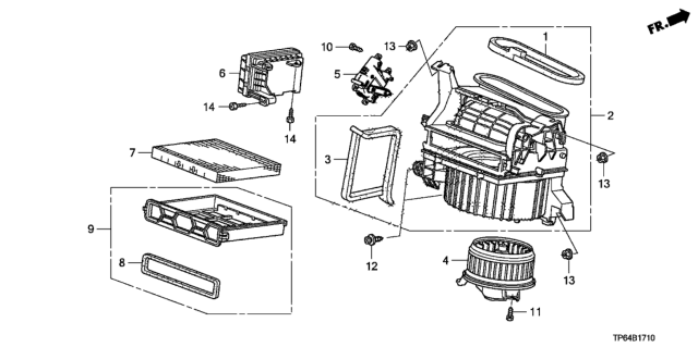 2012 Honda Crosstour Heater Blower Diagram