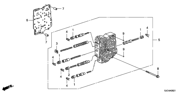 2012 Honda Ridgeline AT Secondary Body Diagram