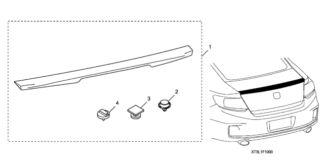 2014 Honda Accord Deck Lid Spoiler Diagram