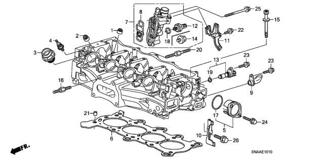 2009 Honda Civic Joint, EGR Diagram for 17147-RNA-A00