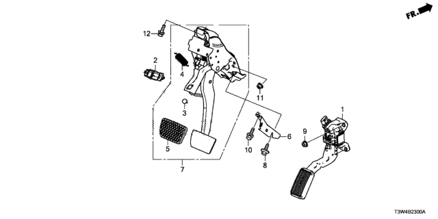 2017 Honda Accord Hybrid Pedal Diagram