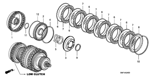 2011 Honda Civic Clutch (Low) Diagram