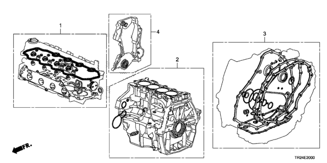 2014 Honda Civic Gasket Kit Diagram