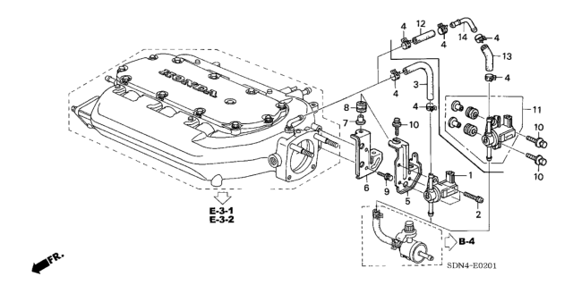 2006 Honda Accord Tubing (V6) Diagram