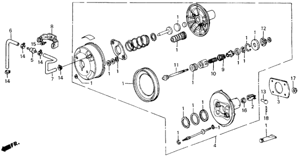 1988 Honda Civic Master Power (8 in) Diagram