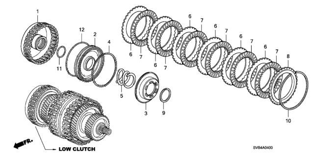 2010 Honda Civic AT Clutch (Low) Diagram