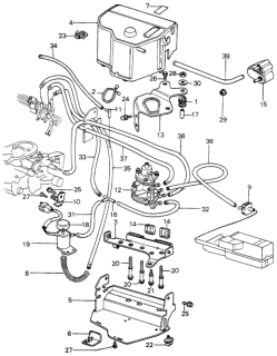 1983 Honda Civic Valve Assembly, Egr Control Diagram for 18740-PA6-683
