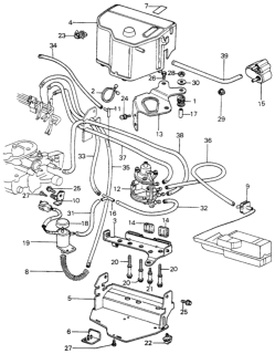 1982 Honda Civic Label, Control Box (No.2) Diagram for 18727-PA5-710