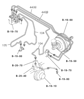 2000 Honda Passport Pipe, Brake Diagram for 8-97219-976-0