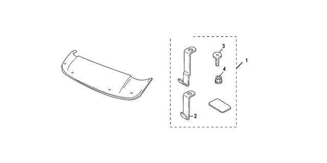 2007 Honda Accord 4 Door EX KA 5AT Moonroof Visor Diagram