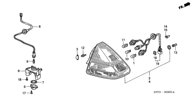 2001 Honda Insight Taillight Diagram