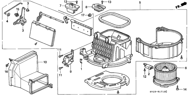 1996 Honda Accord Heater Blower Diagram