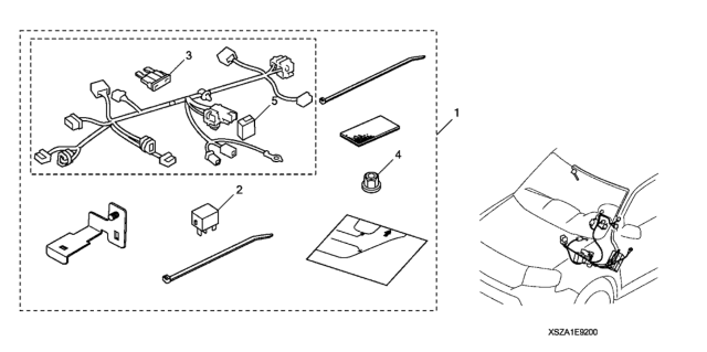 2010 Honda Pilot Remote Engine Starter Attachment Diagram