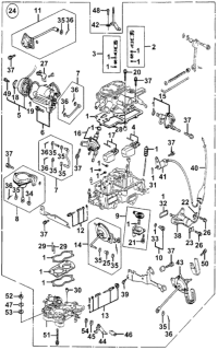 1979 Honda Accord Screw Set B Diagram for 16028-657-672