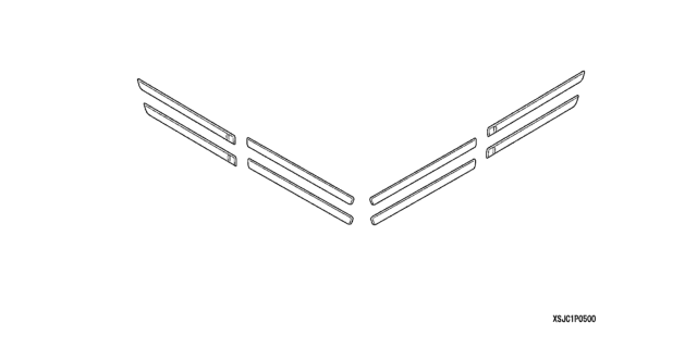 2012 Honda Ridgeline Body Side Protector Diagram