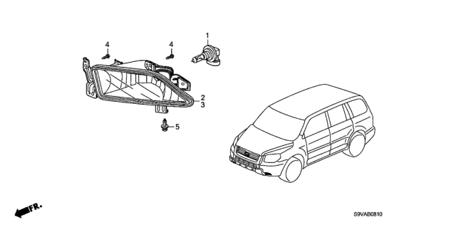 2008 Honda Pilot Foglight Diagram