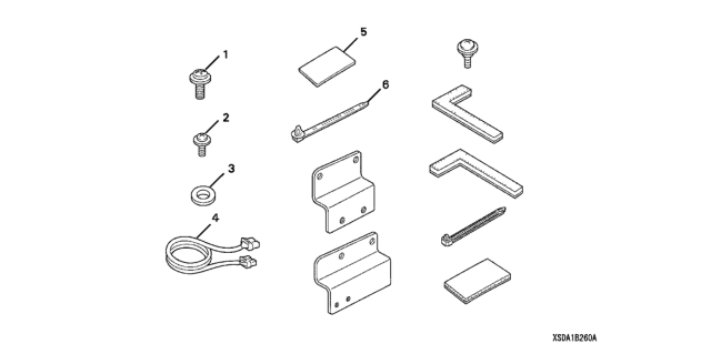 2006 Honda Accord CD Changer Attachment (Console) Diagram