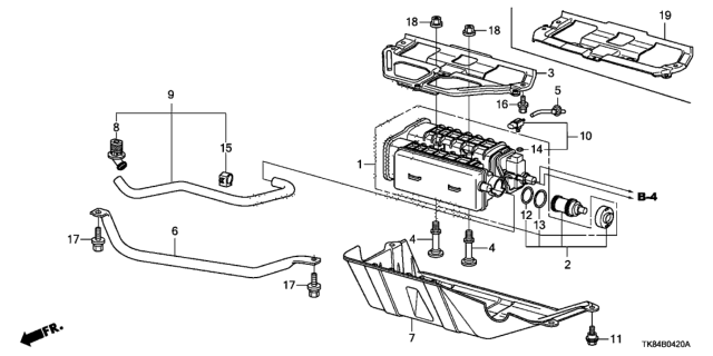 2017 Honda Odyssey Canister Diagram