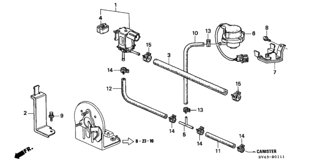 1996 Honda Accord Purge Control Solenoid Valve Diagram