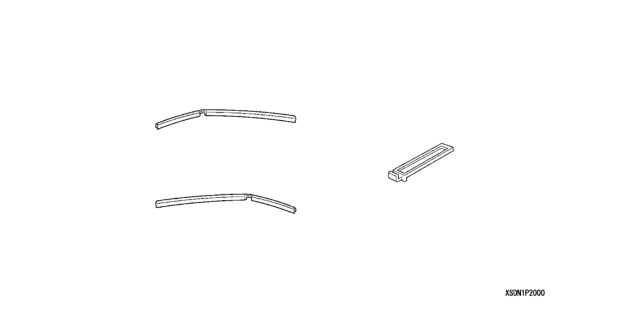 2003 Honda Accord Guard, Door Edge *R94* (SAN MARINO RED) Diagram for 08P20-SDN-170