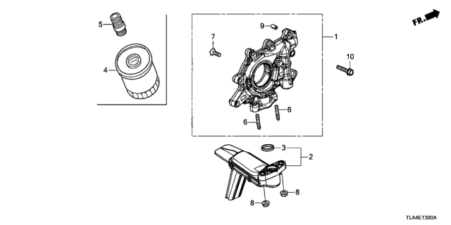 2020 Honda CR-V Oil Pump - Oil Strainer Diagram