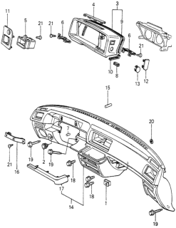 1980 Honda Civic Nut, Floating (5MM) Diagram for 37271-SA0-000