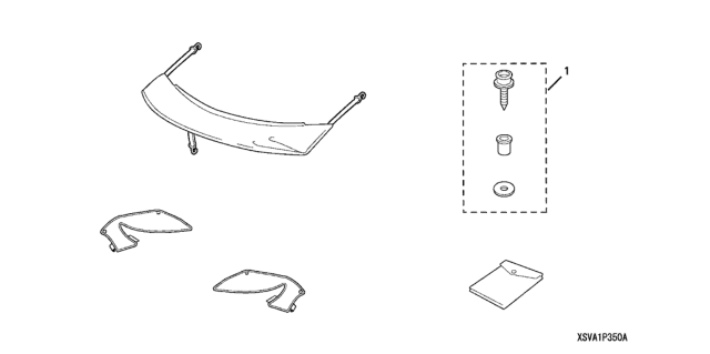 2009 Honda Civic 2 Door EX-L (NAVIGATION) KA 5MT Nose Mask (Half) Diagram