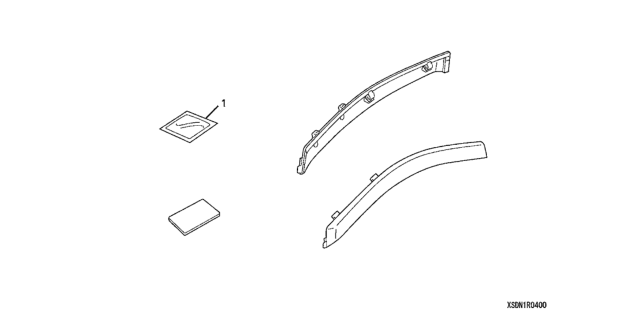 2003 Honda Accord 2 Door EX (V6) KL 5AT Door Visor Diagram