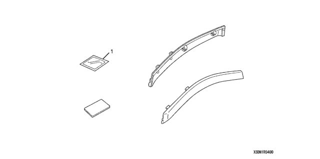 2003 Honda Accord Door Visor Diagram