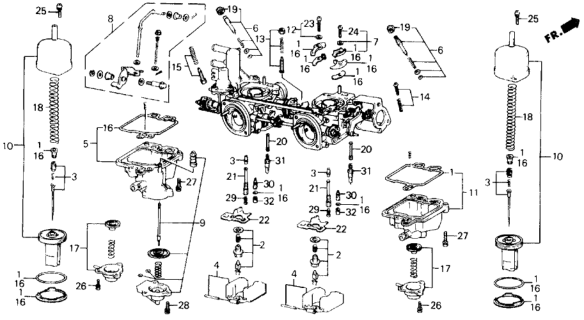 1988 Honda Prelude Cap, Limiter Diagram for 16109-PC6-661