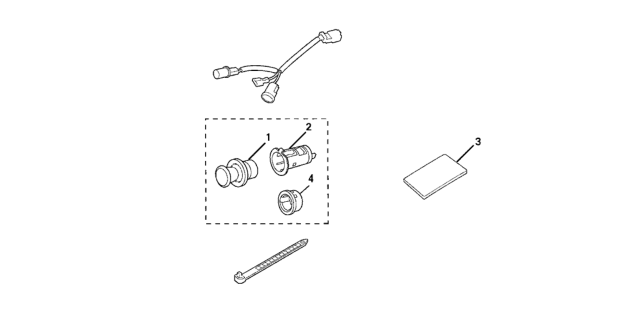 2008 Honda Pilot 5 Door EXL (2WD) KA 5AT Cigarette Lighter Diagram