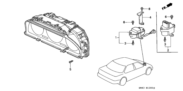 1990 Honda Accord 4 Door EX KA 4AT Speed Sensor Diagram