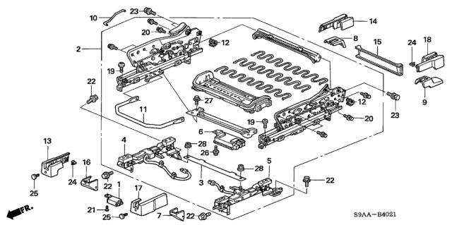 2006 Honda CR-V Cover, RR. Rail (Outer) *YR239L* (KI IVORY) Diagram for 81281-S9A-A01ZB