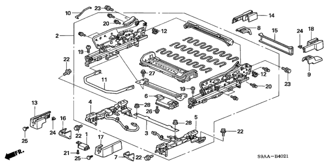 2006 Honda CR-V Sensor Assy., Weight Diagram for 81167-S9A-505