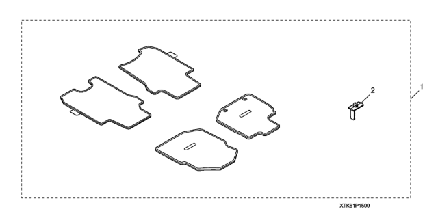 2010 Honda Fit Floor Mat (Carpet) Diagram