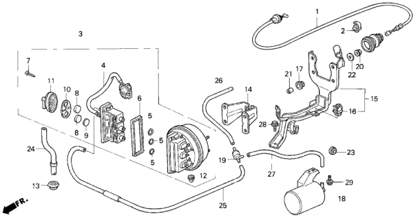 1994 Honda Prelude Actuator Assembly (Hitachi) Diagram for 36520-PT3-A01